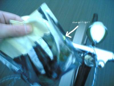 Bike charger closeup