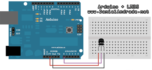 Arduino Temperature Sensor LM35