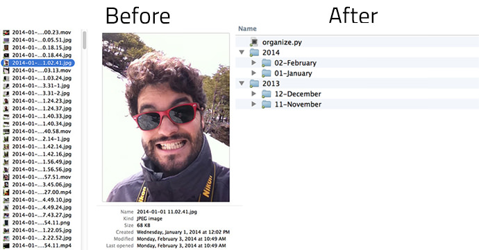 golang dropbox photo organizer