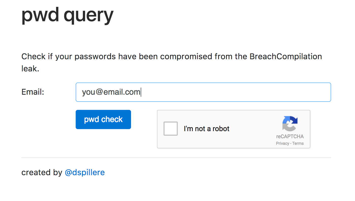 pwdquery website